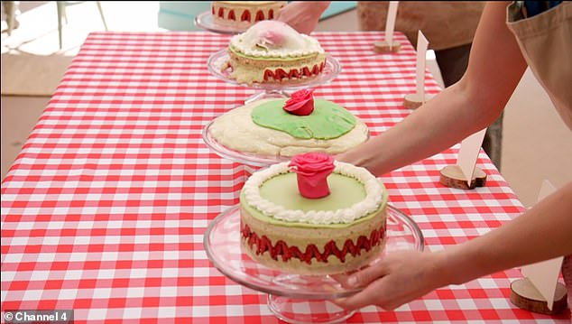 The Technical challenge saw them take on a tricky framboisier cake where Jasmine come out on top with the most impressive version