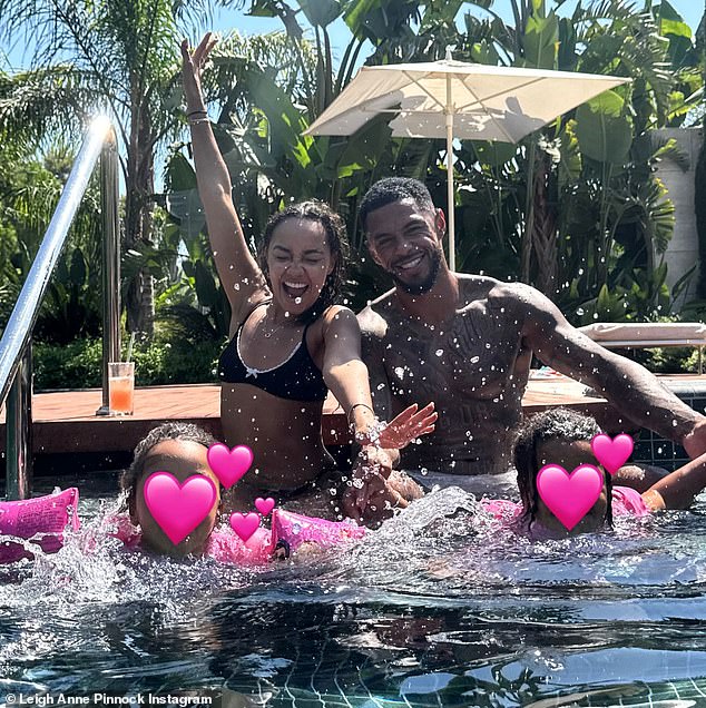 The singer tied the knot with her footballer beau Andre in June 2023 after welcoming their twins together in August 2021