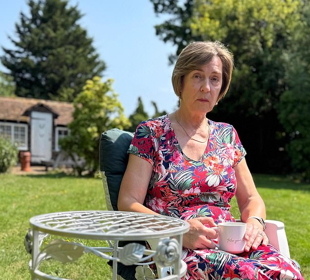 The veteran's daughter, Christine White, (pictured) said Cage's guilty plea meant as a family they did not have to 'keep reliving how dad died'