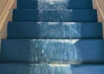 DIYer proudly shows off ‘waterfall’ staircase but leaves people in hysterics with how ‘rude’ it looks from the top