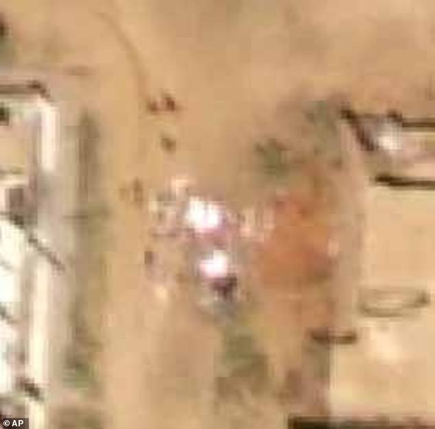 Bodies and blood: The satellite images captured piles of bodies, of mainly women and children, who were tragically targeted during the two-day ethnic purge after the city fell to the Rapid Support Forces