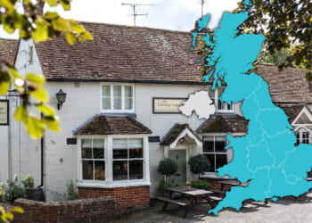 Map reveals Britain's 100 best pubs including nation's first ever gastro boozer