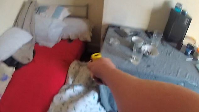 Nur was arrested several hours later at his Home Office provided flat, where officers found him asleep on the floor