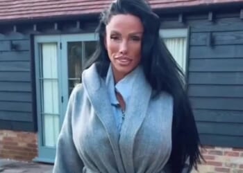 Horrifying moment Katie Price seems to KICK new puppy as panicked fans ask 'did she just boot him?'