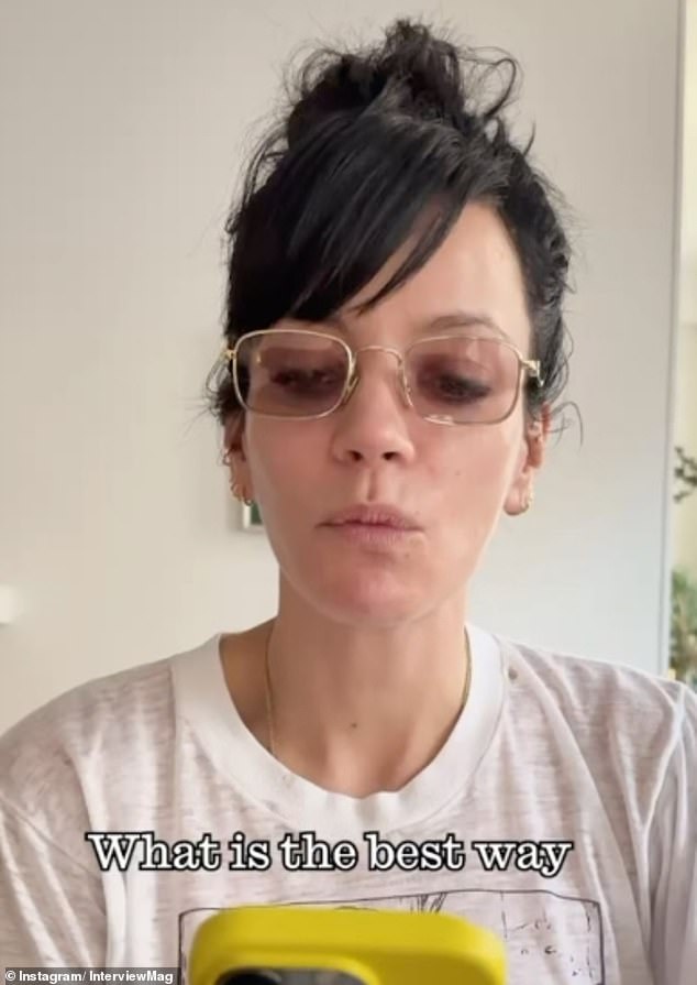 Dressing in chic glasses, a white tee-shirt and a messy bun, she admitted to finding the mystery man's touring schedule, making sure to being at the same festival as him