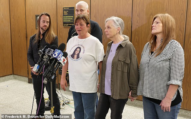 Giles' heartbroken family speaking at court after Pearce was found guilty