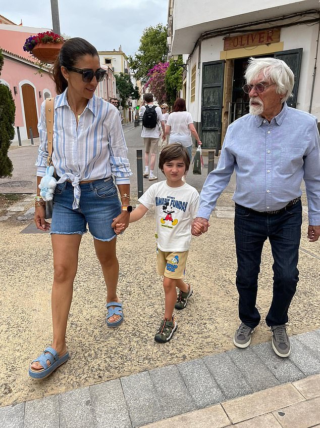 Ecclestone's eldest daughter, Deborah, recently turned 70, while his youngest, five-year-old Ace, has only just started school