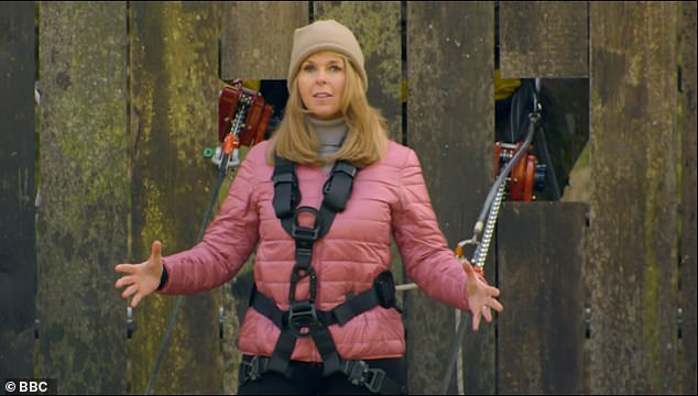 As Kate Garraway attempted to offer some words of encouragement as she shouted: 'You are nearly there,' he hit back: 'No I am not you liar'