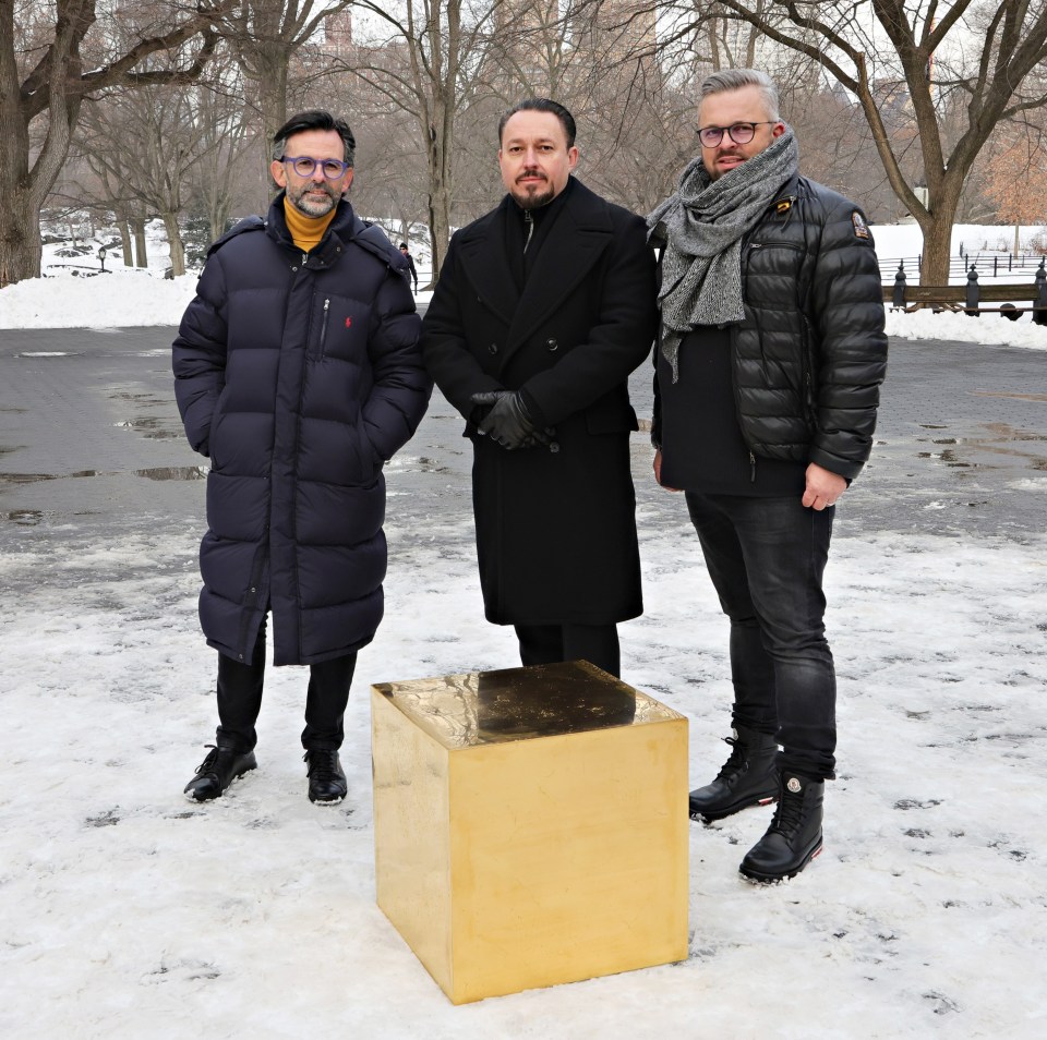 Artist Niclas Castello Unveils His New Piece "The Castello CUBE" In Central Park