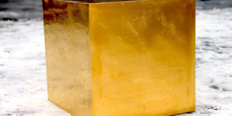 You could own a stake in a giant 186kg solid GOLD cube after movie tycoon goes bankrupt