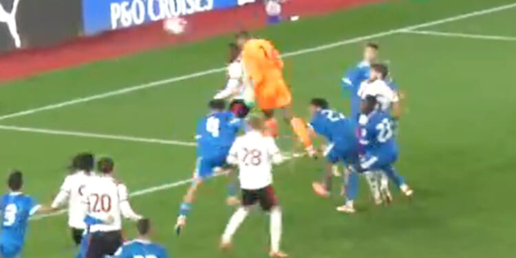 'Put him up front' - Former Premier League goalkeeper's bullet header earns club last gasp draw with Real Madrid