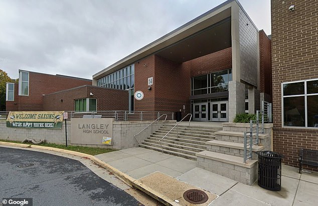 Nomani said that local parents accused the school leaders of promoting a 'culture of callousness and poor judgment,' claiming they are raising students to be 'so insensitive and callous' (pictured: Langley High School)