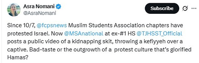 Nomani, born to two Muslim parents, claimed the Muslim community 'is still more obsessed with face-saving than owning up to the fact that they have failed to mentor their children with positive values and sensitivity'