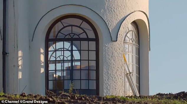 Piers and Emma said the original building was 'horrible looking' with pebble dash