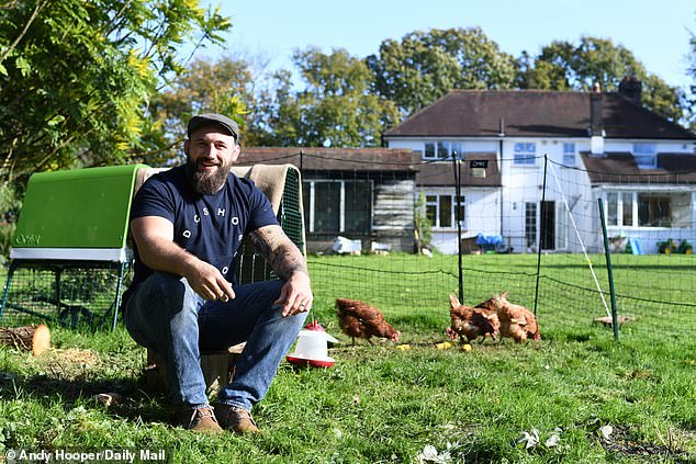 Marler, pictured at his home in Sussex, often used his Daily Mail Sport column to fire shots at rugby’s bureaucrats