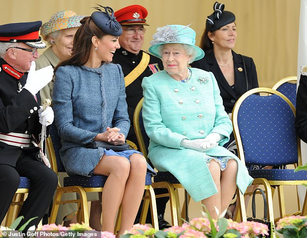 Behind the scenes, William had been standing on the field in front of his grandmother and wife, intending to fire the starting pistol for the race before the late Queen burst out laughing