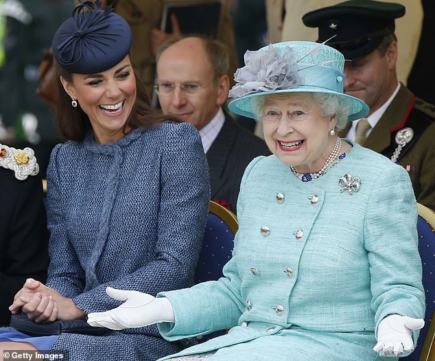 During a children's sporting event held in Nottingham in 2012 as part of a tour to celebrate the late Queen's Diamond Jubilee, Kate shared a moment of incredible laughter with the Monarch
