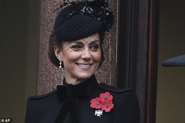 Keeping the late Monarch's memory alive ¿ at last year's National Service of Remembrance, she chose the Bahrain pearl drop earrings, which were worn by the late Monarch in her first royal command portrait by Dorothy Wilding in 1952 and remained a staple throughout her reign