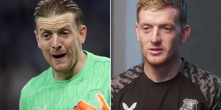 Jordan Pickford reveals what's behind his bizarre facial expressions and admits he mumbles his OWN CHANT during games