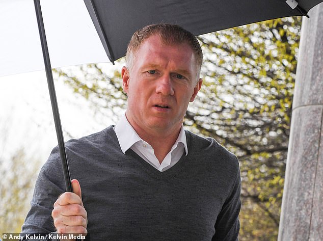 Scholes was in the gallery in court while his son was found guilty of the charges