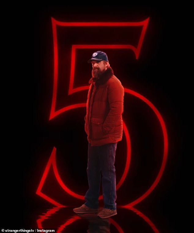 David's poster was released alongside Winona, 54, Brett, 49, and Cara, 54 over the weekend