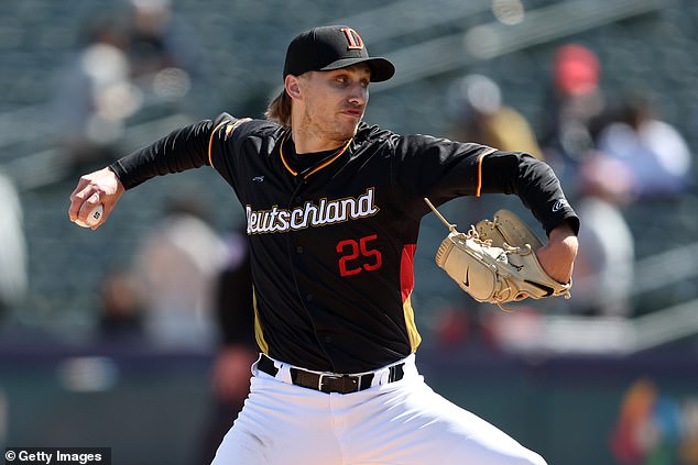 24-year-old Jaden has his parents' sporting ability but has applied it to playing baseball