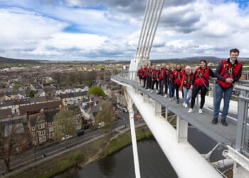 The new adventure attraction opening in the UK tomorrow and it's right on top of a rugby stadium