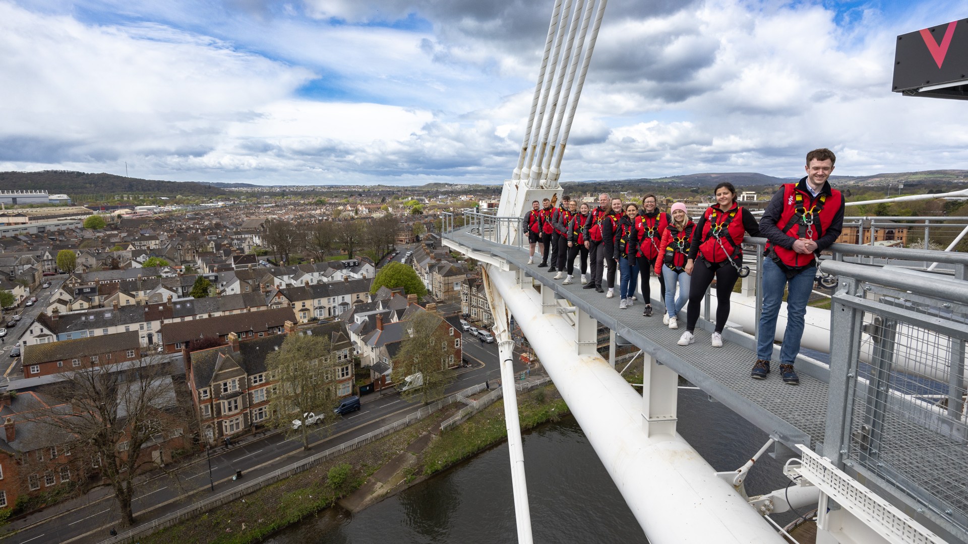 The new adventure attraction opening in the UK tomorrow and it's right on top of a rugby stadium