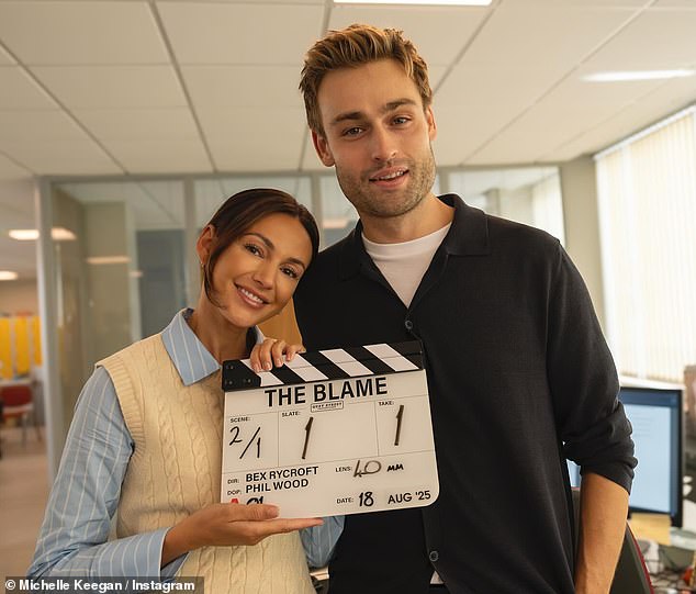 Michelle has been busy filming her latest project, The Blame, alongside her co-star Douglas Booth