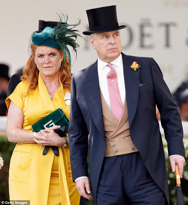 Sarah Ferguson and Prince Andrew attending the Royal Ascot in 2019