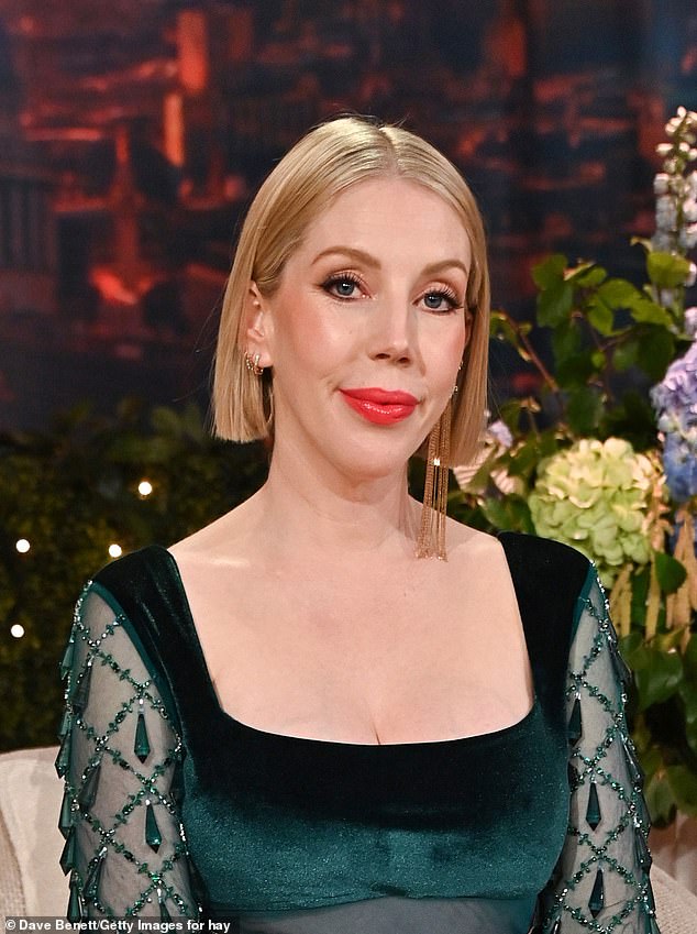 Speaking to Heat in April, Katherine admitted that she wanted to 'age ungracefully' as she reiterated her desire to get a face lift (pictured last month)