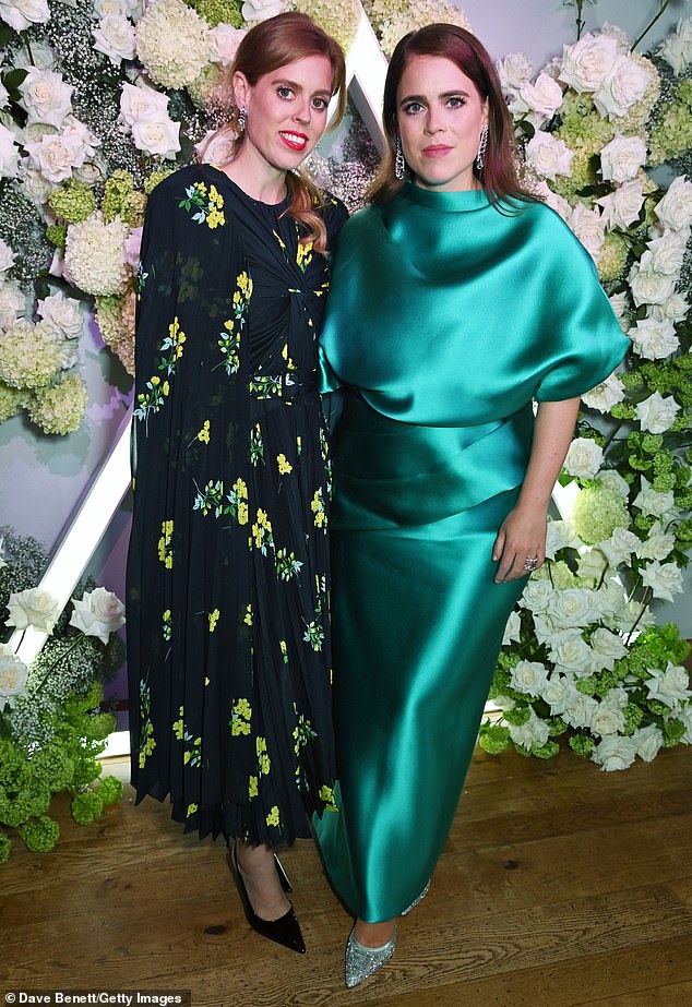 Although Andrew has been stripped of all his remaining titles, those of his daughters, Princess Beatrice and Princess Eugenie (pictured in 2023), will remain