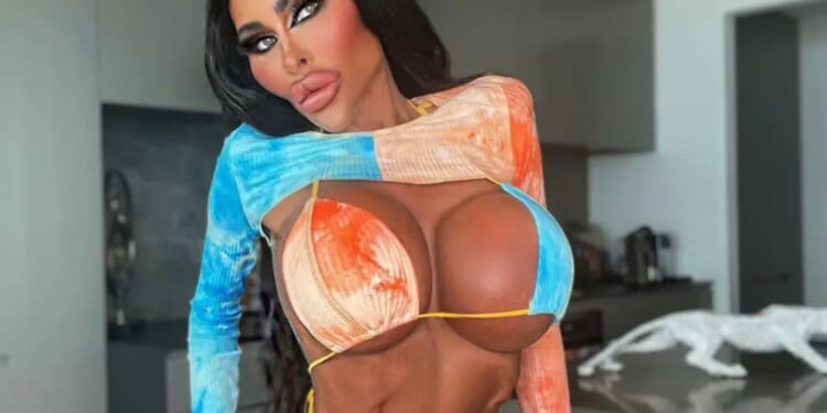 Surgery addict spent £100k turning herself into ‘human barbie’ but it’s her before photos that are shocking the internet