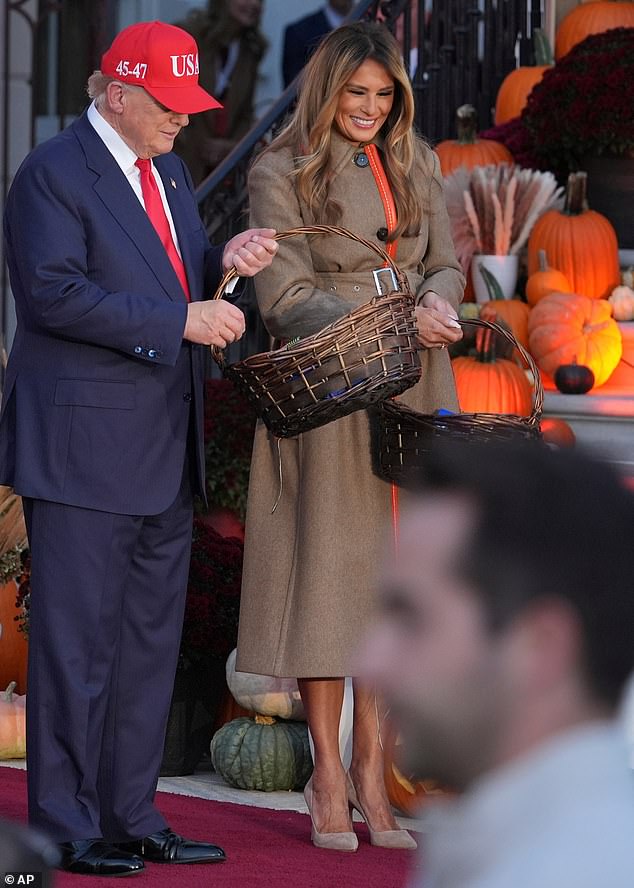 After standing outside of the White House handing out candy for well over an hour, Trump later told the press that he was not done for the day, despite his long schedule