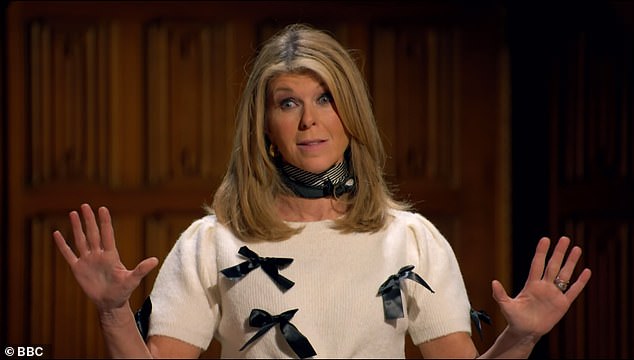 During her exit speech, she revealed herself to be a faithful telling them: 'I've had a lot of years of being very serious, very sad, and you've all allowed me to play the most amazing game, but also you've allowed me to play and be silly and have fun'