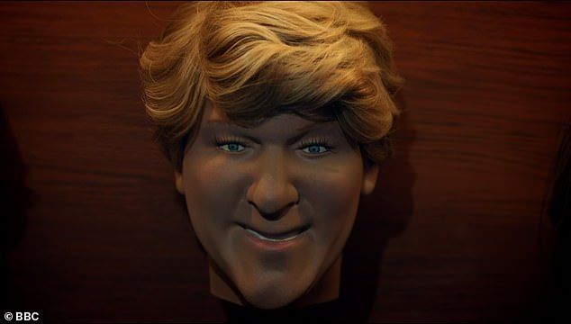 Looking at Clare Balding's  depiction, Alan noted: 'Clare looks like Boris Johnson'