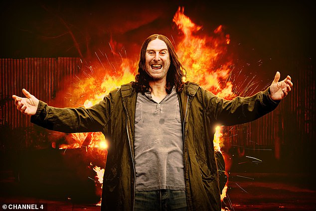 The actor, best known for portraying Frank Gallagher in the iconic Channel 4 series Shameless, stars as Bunny Munro senior in the upcoming Sky Atlantic drama (pictured in Shameless)