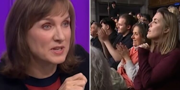 Watch moment BBC Question Time audience gasps & breaks into applause after hearing Andrew was stripped of Prince title