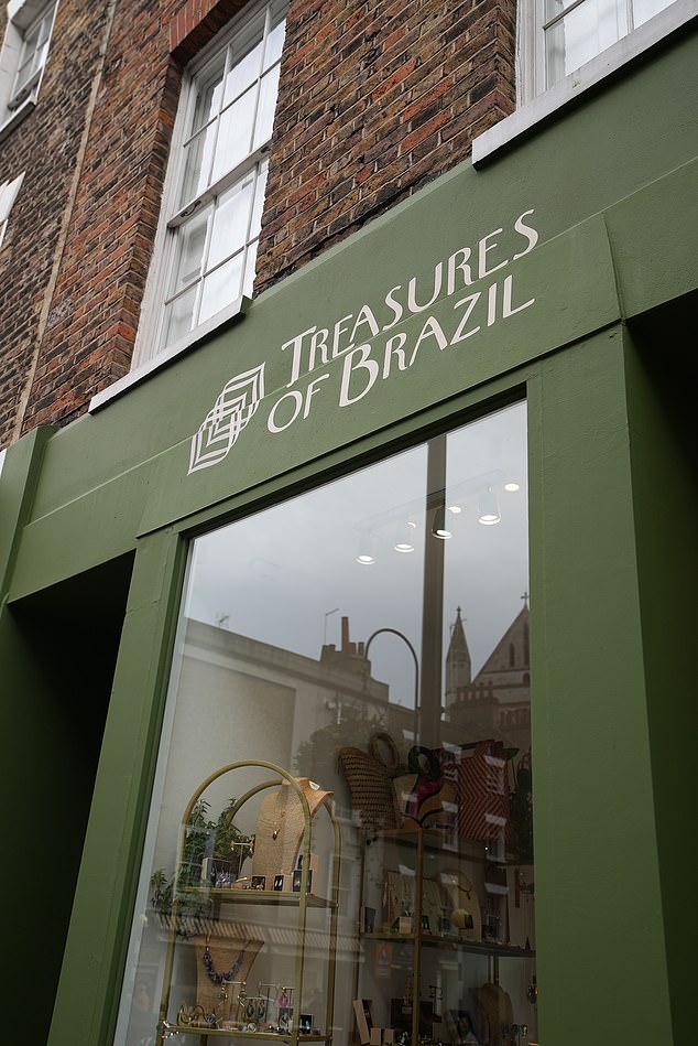 The shop (pictured) only opened around a year and a half ago, but Daiane says that thefts in the area have become an almost daily occurance