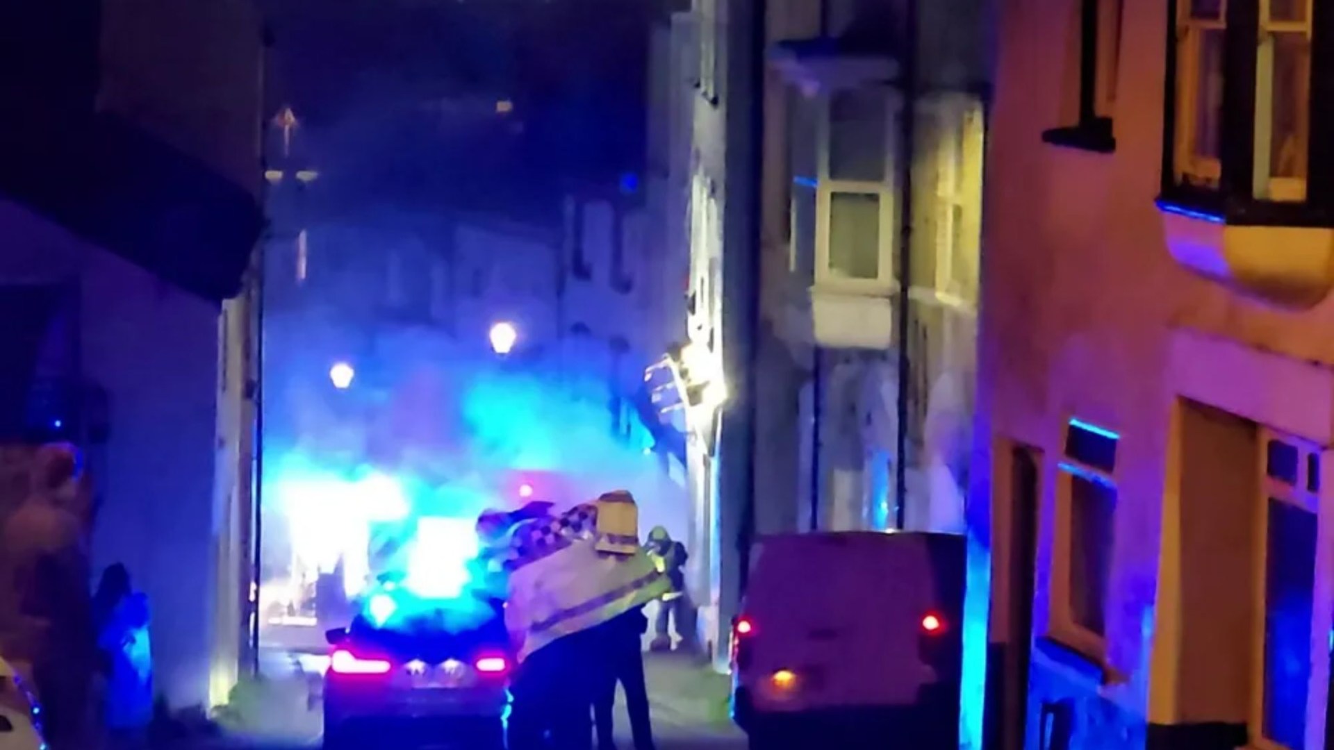 Four boys and a girl arrested for arson after man in his 30s dies in house fire as cops launch murder probe