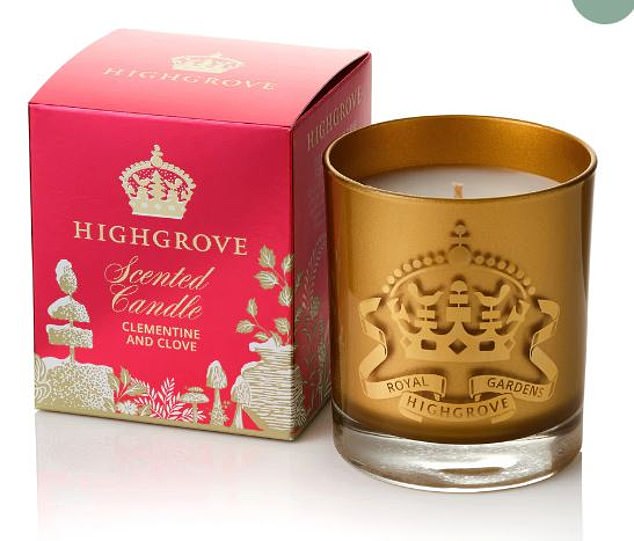 Pictured: Highgrove Christmas Candle ¿ Clementine and Clove, £24.95