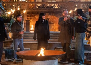 Watch the moment Celebrity Traitors Alan Carr 'gives away' he's a Traitor as he makes huge mistake ahead of final