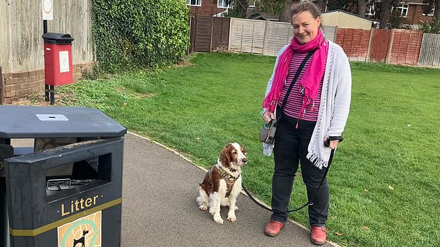 Paula (pictured) said she was stopped by a council officer in Northampton town centre and fined for not carrying a waste bag