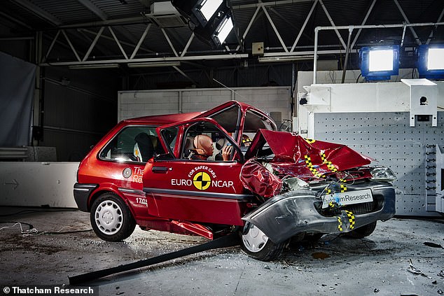 UK safety and security specialist Thatcham Research put the Rover 100 through the 2010s standard for Euro NCAP - and it caused a scene similar to that of a horror film