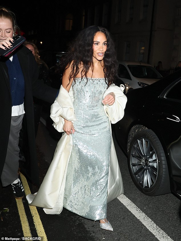 Alex Scott, 41, still looked sensational after the big night