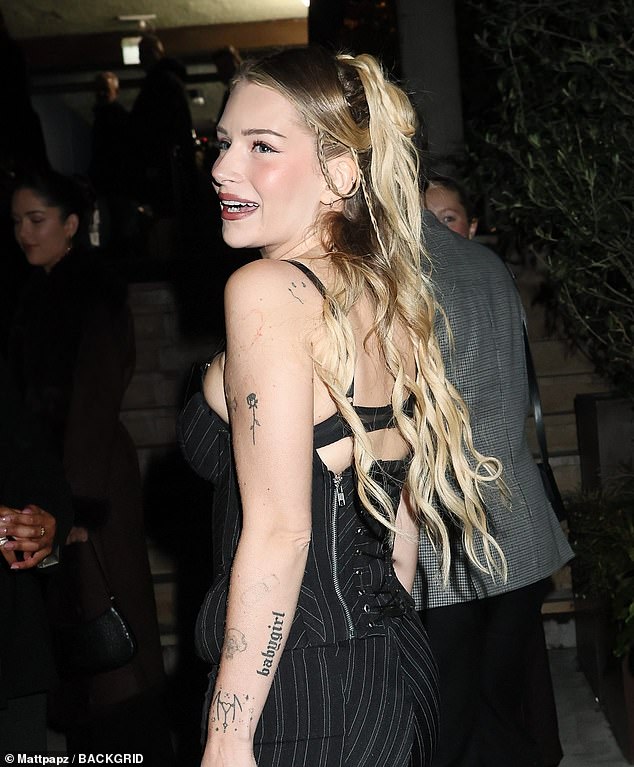 The star appeared happier than ever