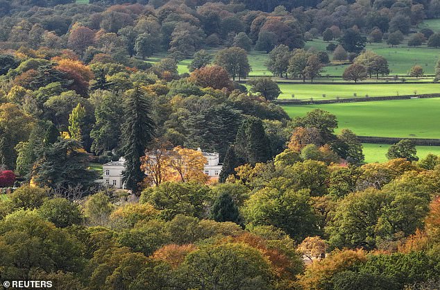 Andrew is set to leave his home at Royal Lodge (pictured) with his ex¿wife, the former Duchess of York Sarah Ferguson is said to be responsible for making her own arrangements
