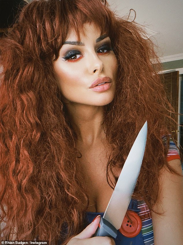 Rhian Sugden dressed as a sexy version of killer doll Chucky