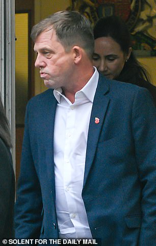 Anthony Beck outside Salisbury and Swindon Coroners Court, Salisbury, Wilts