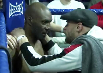 'Someone stop this' - Brit heavyweight boxer who famously KO'd Mike Tyson is brutally stopped in a round aged 52